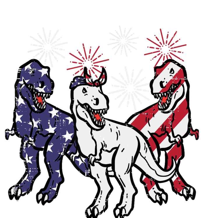 Trex Fireworks American Dino 4th Of July Boy Sweatshirt