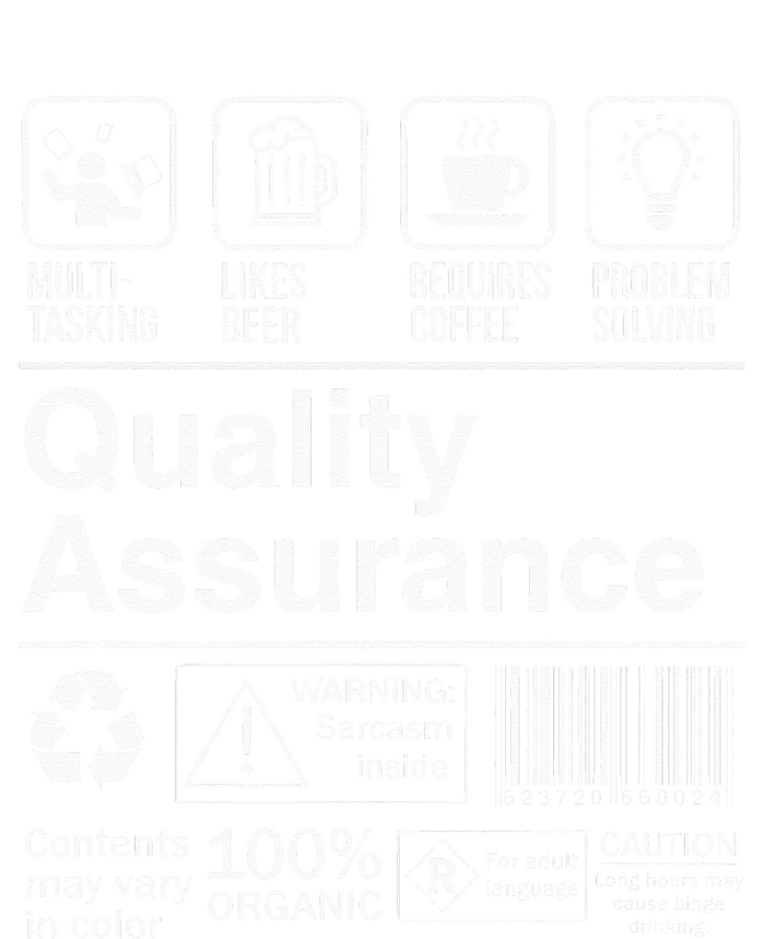 Quality Assurance Funny Description Label T-Shirt