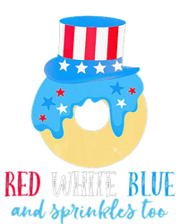 Red White & Donut 4th Of July Independence Day American Flag Flat Bill Trucker Hat