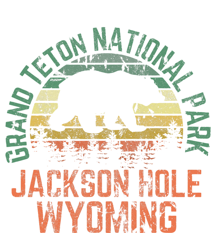 Grand Teton National Park Jackson Hole Wyoming Bear Vintage Sustainable Bucket Hat