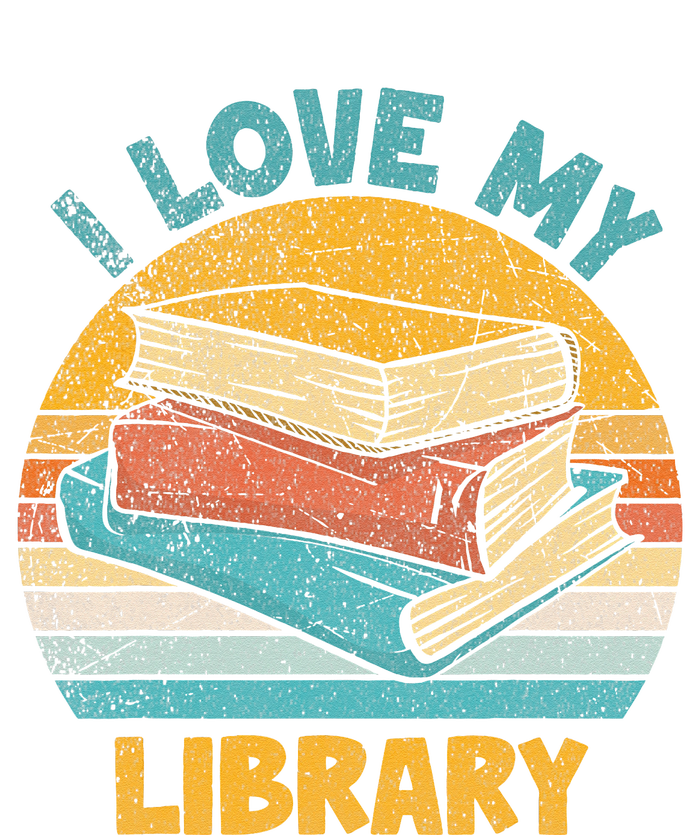 I Love My Library Sunset For Book Lovers Readers Librarian Toddler Hoodie