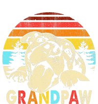 Funny Grandpaw Retro Vintage Pitbull Lovers Grandparents Day T-Shirt