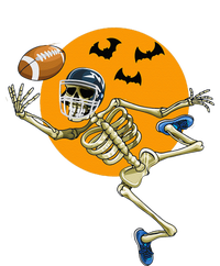 American Football Skeleton Halloween Football Fan Women's Racerback Tank