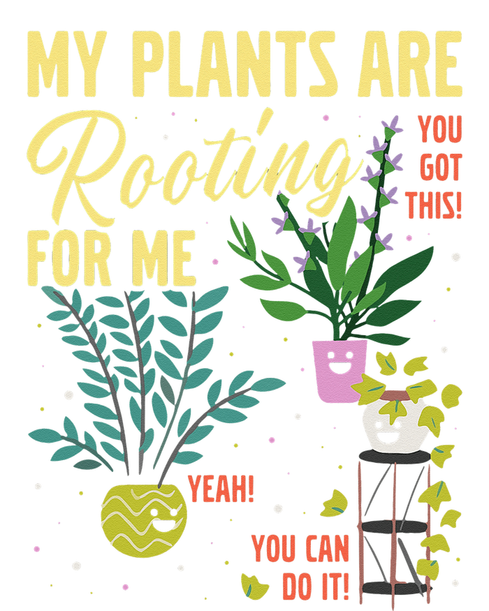 My Plants Are Rooting For Me Gardener Garderning Performance Fleece Hoodie