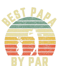 Vintage Best Papa By Par Funny Father's Day Golfing Womens CVC Long Sleeve Shirt