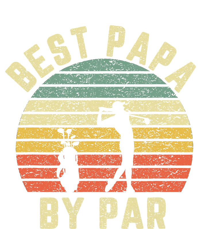 Vintage Best Papa By Par Funny Father's Day Golfing Womens CVC Long Sleeve Shirt