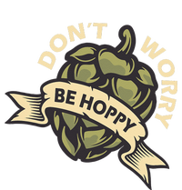 Beer Brewer Home Brewing Craft Beer Don't Worry Be Hoppy Sustainable Knit Beanie