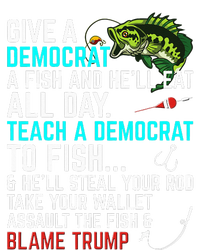 Funny Republican Saying Teach a Democrat Fish Conservative Full Zip Hoodie