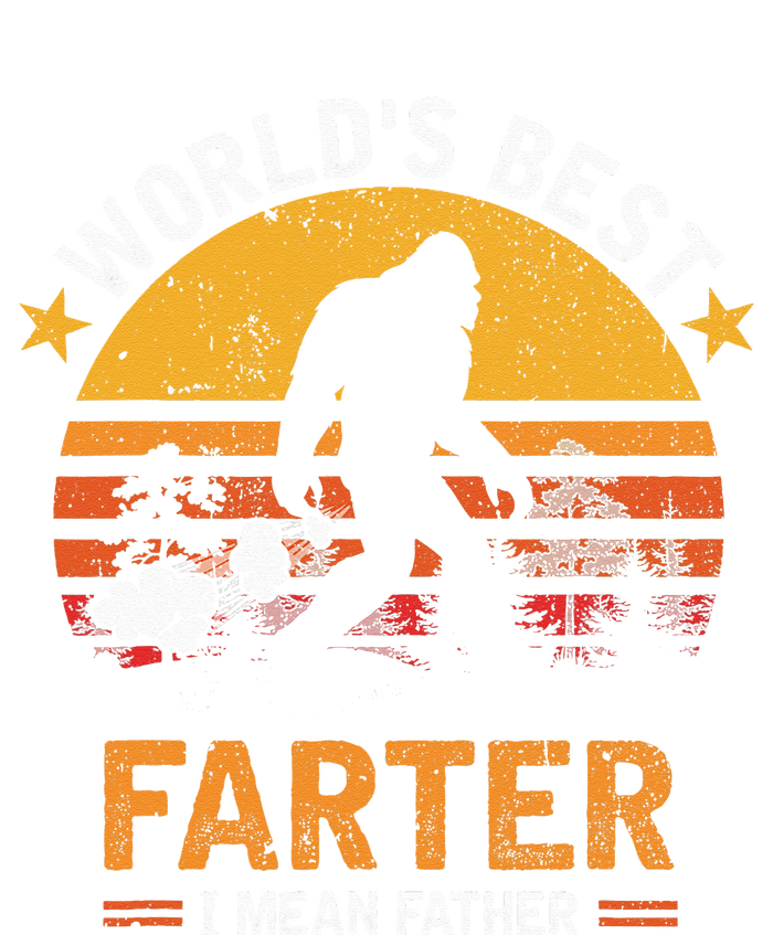 Retro World's Best Farter I Mean Father Bigfoot Father's Day T-Shirt