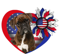 American Boxer Dog Heart 4th Of July USA Flag Patriotic Kids Sweatshirt