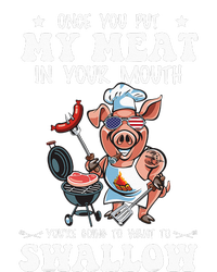 Once You Put My Meat In Your Mouth Funny BBQ Grilling Women's Perfect Tri Rocker Tank