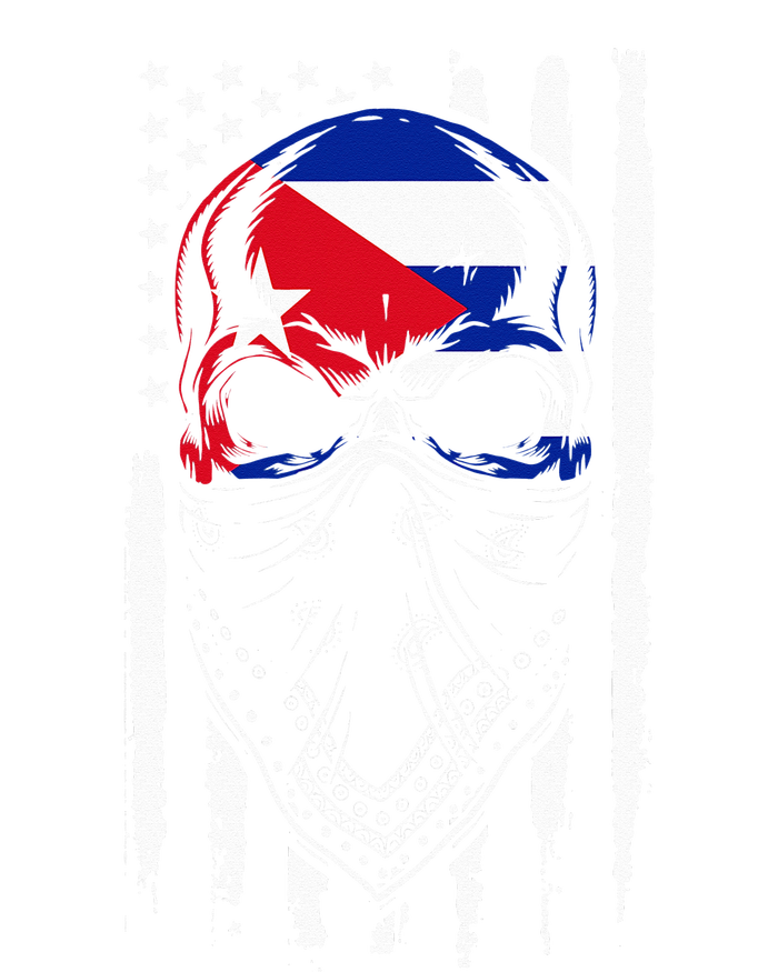 Cuban American Flag Vintage Skull Pride Roots Patriotic Cuba T-Shirt