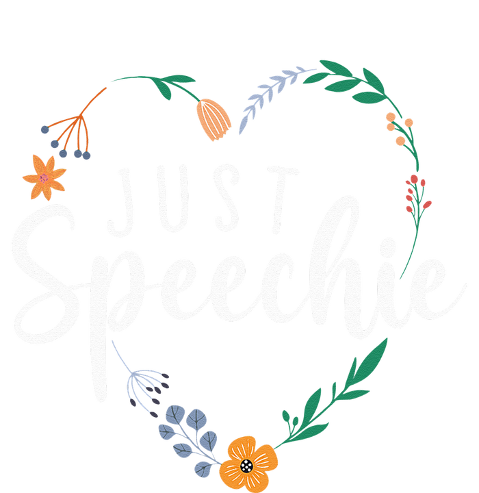 Just Speechie Speech Language Pathologist SLP Therapist Gift High Crown Mesh Back Trucker Hat