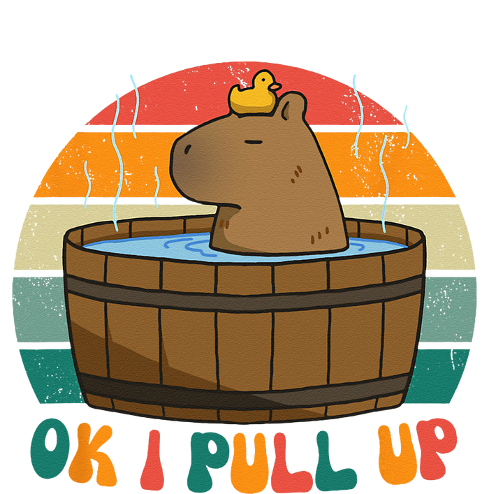 Capybara Ok I Pull Up Vintage Cute Funny Retro Rodent T-Shirt