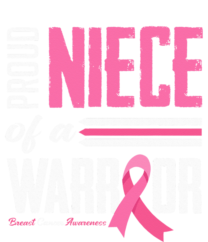 Proud Niece Of A Warrior Aunt Breast Cancer Awareness Poster