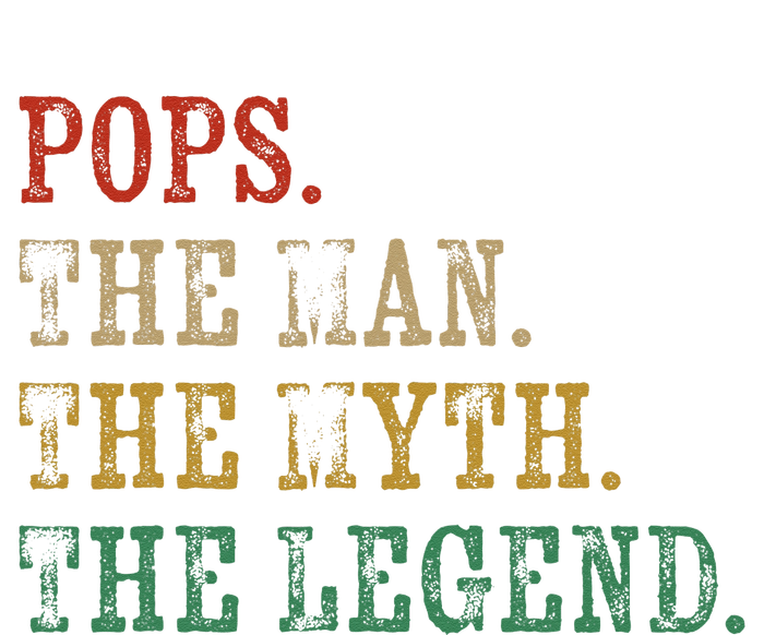 Pops The Man The Myth The Legend Retro Father's Day Gift Women's Fleece Hoodie