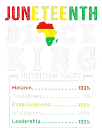 Juneteenth Black King Nutrition Facts Father's Day Melanin T-Shirt