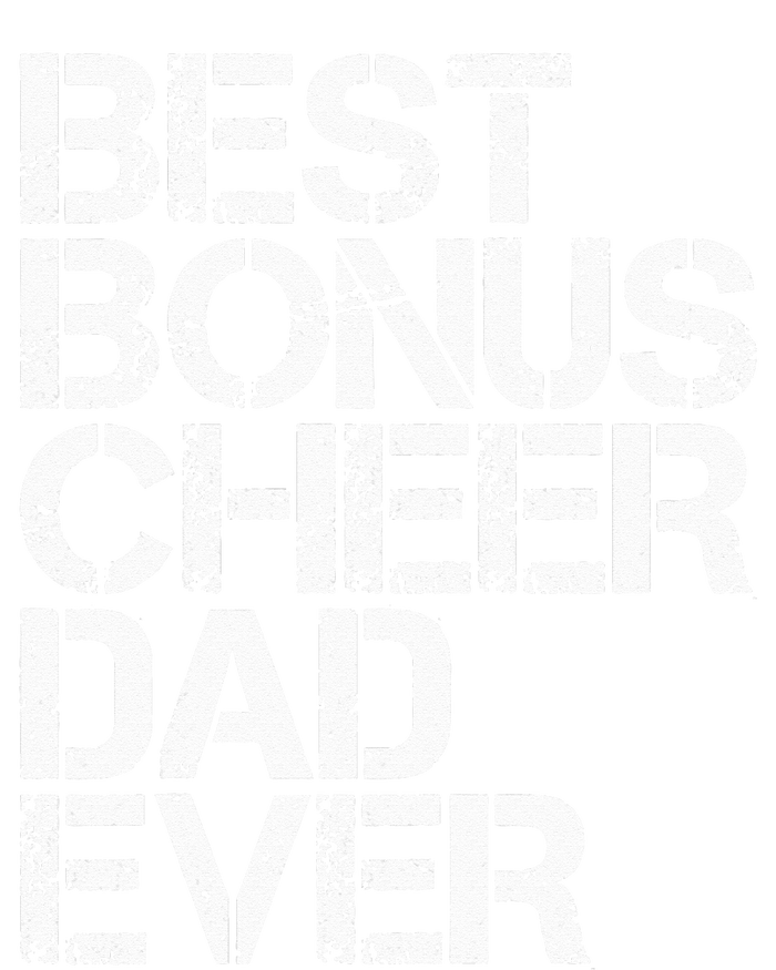 Best Bonus Cheer Dad Ever Cheerleading Stepdad Vintage Retro T-Shirt