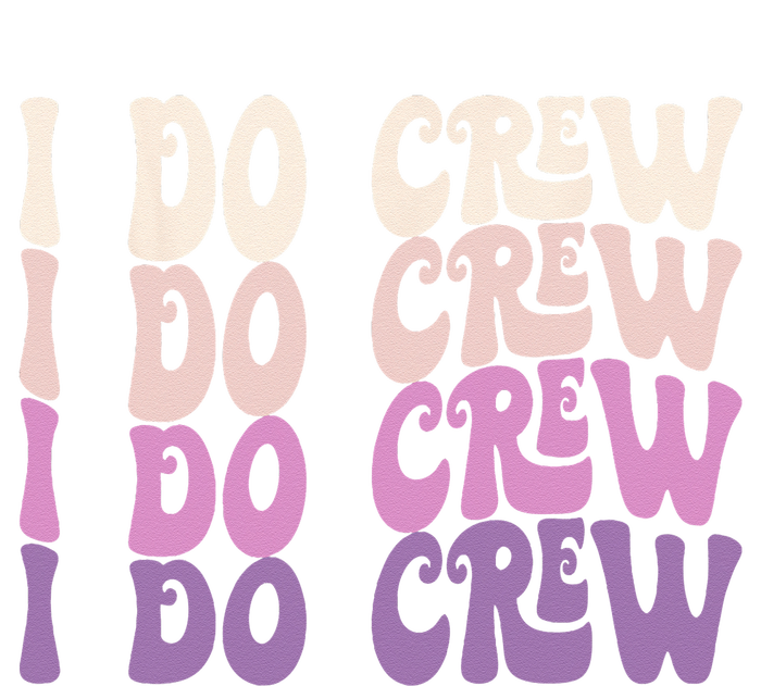 Groovy I Do Crew Retro Bachelorette Party Bride Bridesmaids Dry Zone Grid Polo