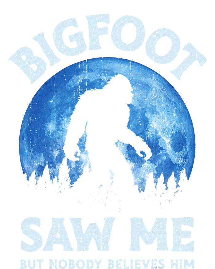 Bigfoot Saw Me But Nobody Believes Him Funny Sasquatch Retro Ladies PosiCharge Competitor Racerback Tank