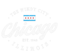 Chicago Illinois Flag Vintage Skyline T-Shirt