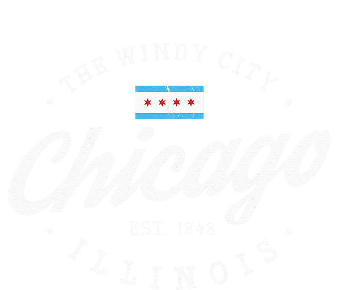 Chicago Illinois Flag Vintage Skyline T-Shirt