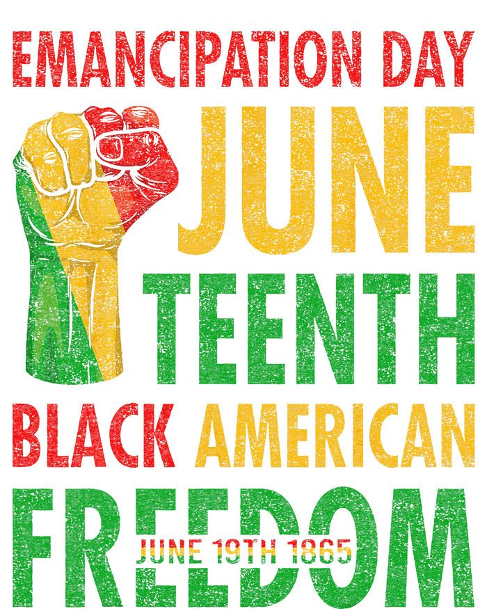 Emancipation Day Juneteenth Black American Freedom Womens California Wash Sweatshirt