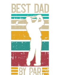 Best Dad By Par Golf Player Retro Golfing Sports Golfer 7-Panel Snapback Hat