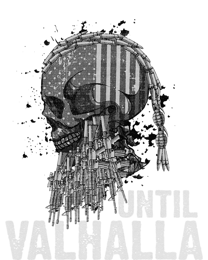 Until Valhalla Viking US Flag Vintage Til Valhalla T-Shirt