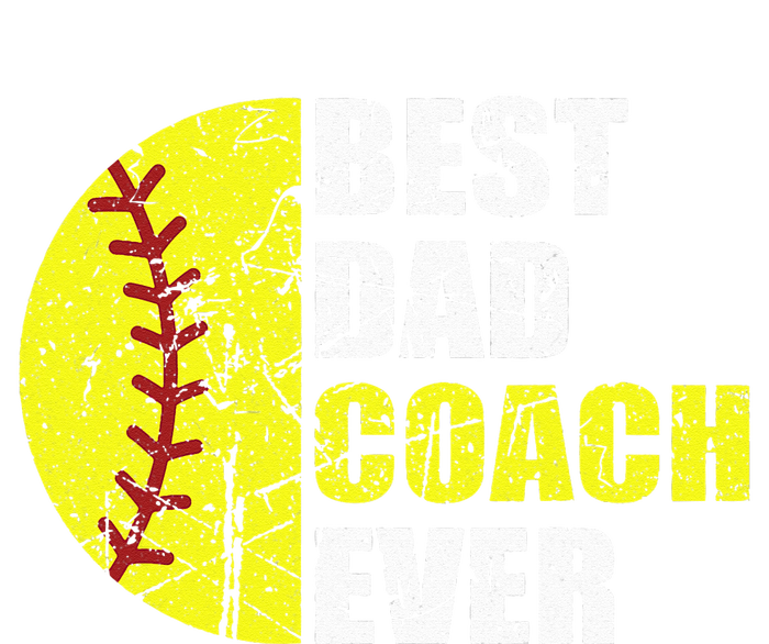 Softball Best Dad Coach Ever Retro Father Softball Coach Dad Legacy Cool Fit Booney Bucket Hat