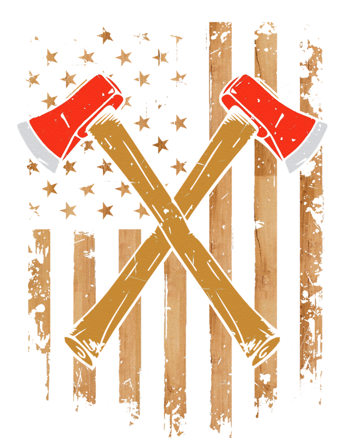 American Flag Axe Throwing Hatchet Thrower Lumberjack T-Shirt