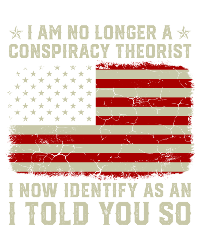 Vintage American Flag I Am No Longer A Conspiracy Theorist Funny Gift T-Shirt