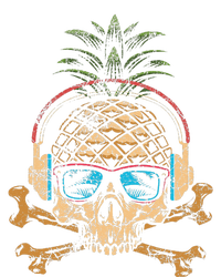 Pineapple DJ Skull Summer Vibes Gamer Hawaiian Sunglasses Insulated Varsity Jacket