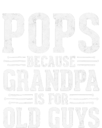 Pops Because Grandpa is for Old Guys Funny gift for Grandpa Striped Beanie with Solid Band