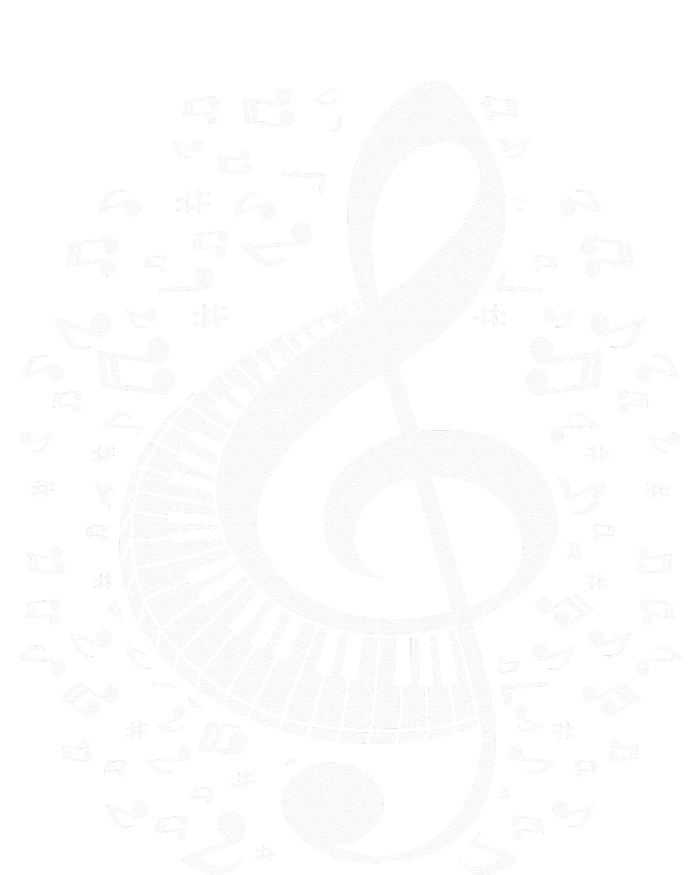 Treble Clef Keyboard Classical Music Notes Pianist Piano T-Shirt