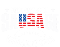 You Cant Spell Sausage Without Usa 4th July Gift Funny Gift Short Acrylic Beanie