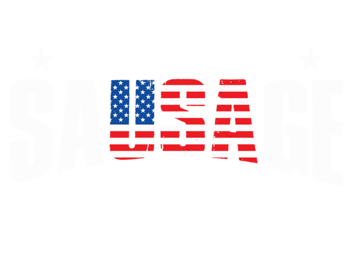 You Cant Spell Sausage Without Usa 4th July Gift Funny Gift Short Acrylic Beanie