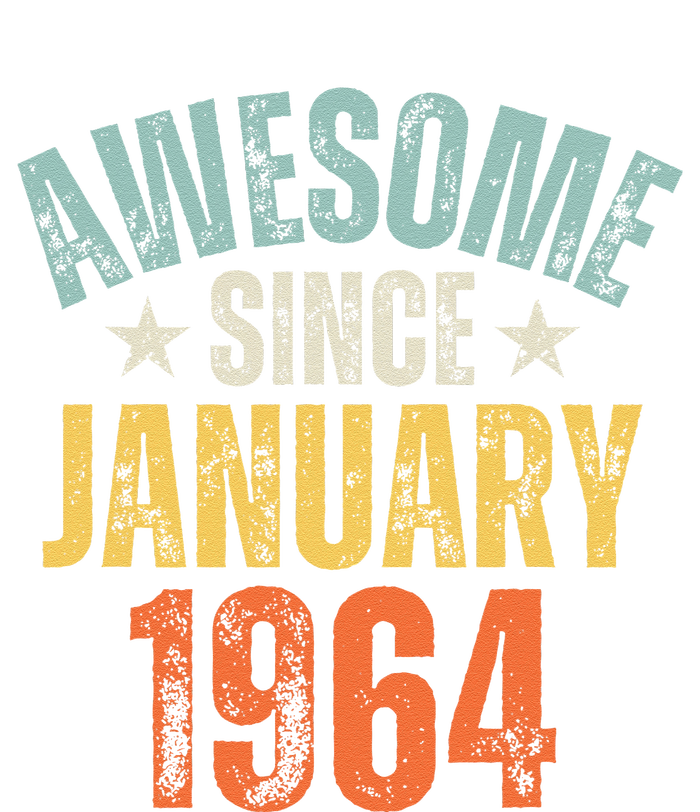 Awesome Since January 1964 60 Years Old 60th Birthday T-Shirt