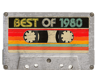 Best Of 1980 43th Birthday Gifts Cassette Tape Vintage T-Shirt