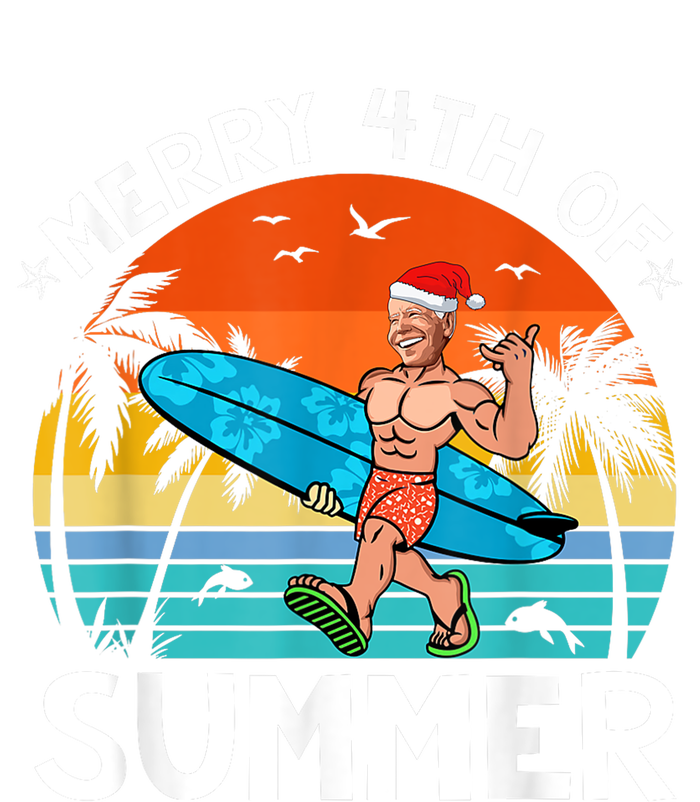 Merry 4th Of Summer Funny Biden Christmas In July Sarcastic T-Shirt