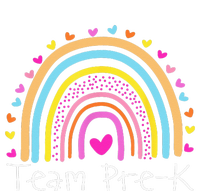 First Day Of Team PreK Squad Crew Preschool Teacher Rainbow T-Shirt