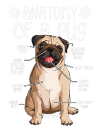 Funny Anatomy Pug Dog Pug Lover T-Shirt