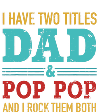 I have two titles dad and pop pop and rock both for grandpa Mesh Reversible Basketball Jersey Tank