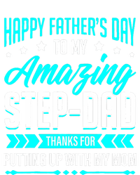 Happy Father's Day Step Dad Thanks for Putting Up With Mom Tote Bag