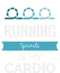 Running Sprints Is My Cardio Women's Racerback Cropped Tank