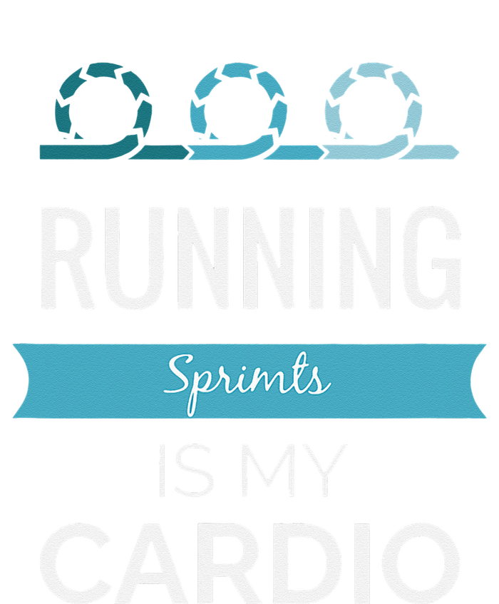 Running Sprints Is My Cardio Women's Racerback Cropped Tank