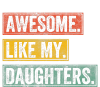 Awesome Like My Daughter Retro Dad Funny Fathers Day 25L Jumbo Tote