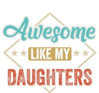 Awesome Like My Daughter Retro Dad Funny Fathers Day Long Sleeve Pajama Set