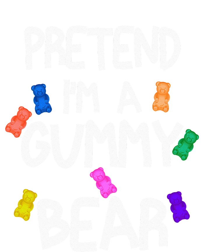 Pretend I'm A Gummy Bear Tee Funny Lazy Halloween Costume Pom Pom 12in Knit Beanie