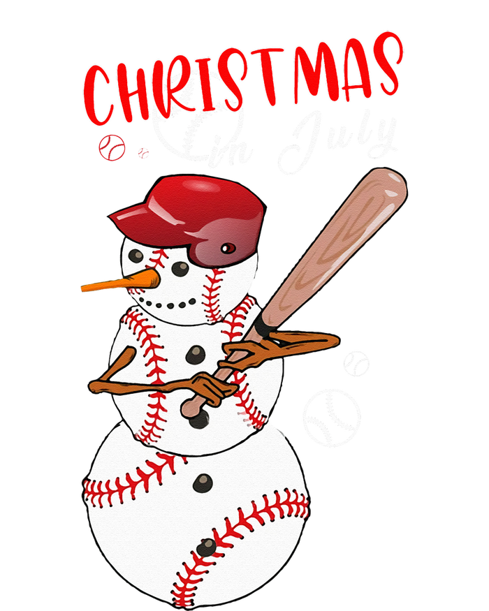 Christmas in july For Baseball Fan Snowman Snowman Baseball Tank Top